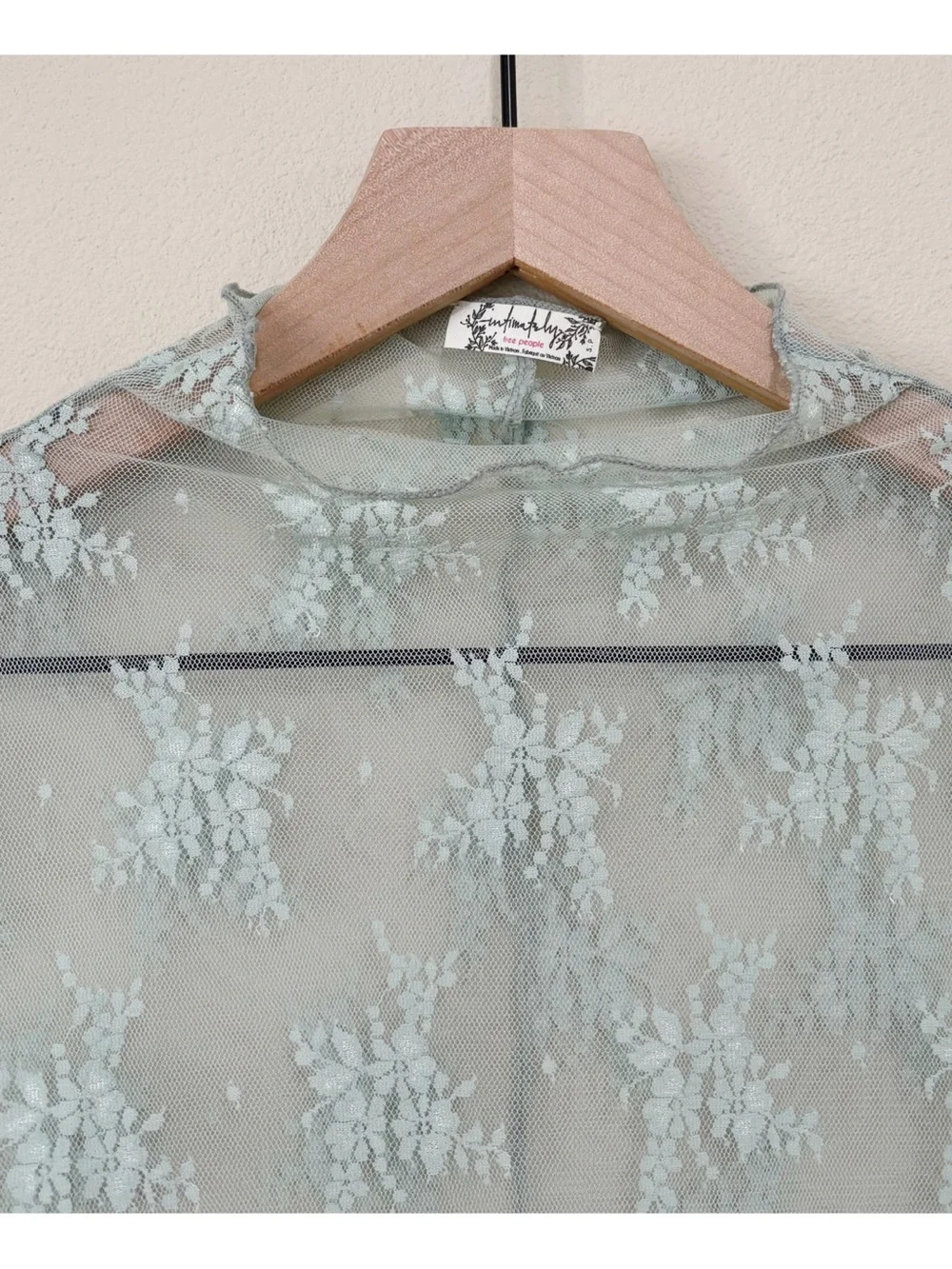 Intimately Free People Size Small Light Blue Lady Luxe Layering Long Sleeve Top